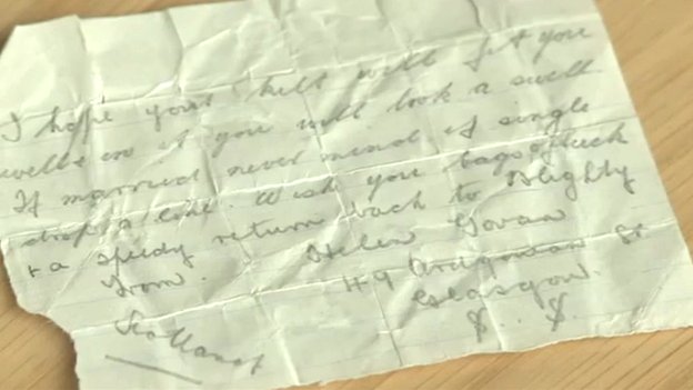 Note found in kilt