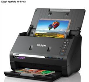 A black printer with a picture on it

Description automatically generated